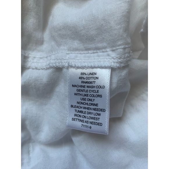 Liz Claiborne Linen Blend Wide Leg Pants Women’s Size Large - Picture 4 of 4